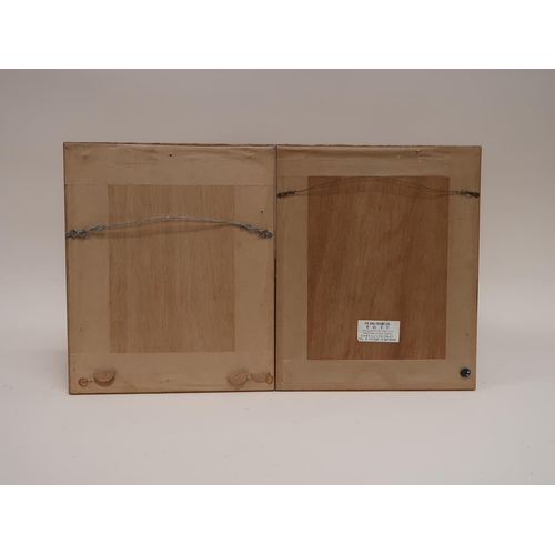 1401 - PAIR OF ORIENTAL WATERCOLOURS - GENTLEMAN AND A CHILD, F/G, 18CMX 13CM