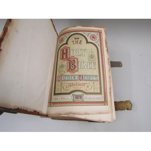 1465 - HOLY BIBLE, LEATHER COVERED 1878