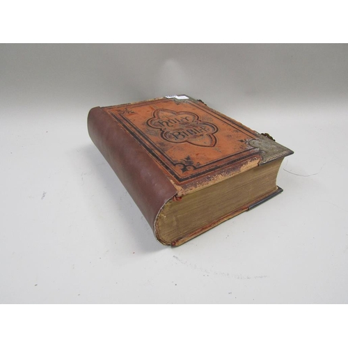 1465 - HOLY BIBLE, LEATHER COVERED 1878