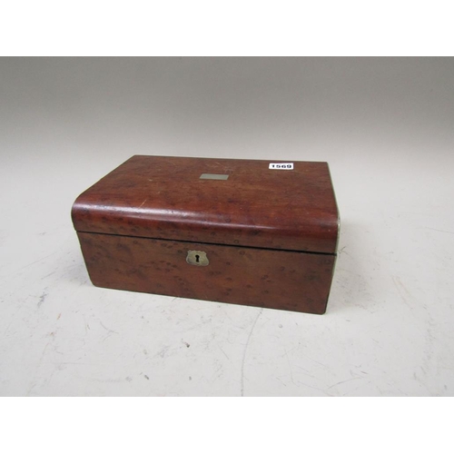 1569 - VICTORIAN WRITING BOX