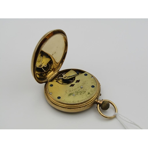 1604 - 18ct GOLD J HARGREAVES AND CO. LIVERPOOL POCKET WATCH 134g TOTAL
