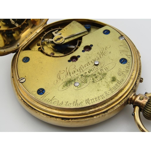 1604 - 18ct GOLD J HARGREAVES AND CO. LIVERPOOL POCKET WATCH 134g TOTAL