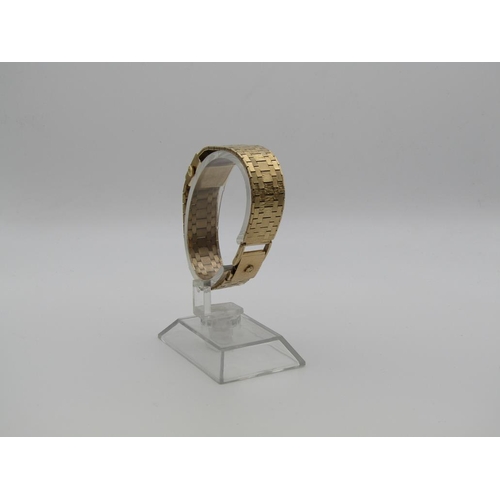 1607 - ROLEX PRECISION 9ct GOLD LADIES WATCH