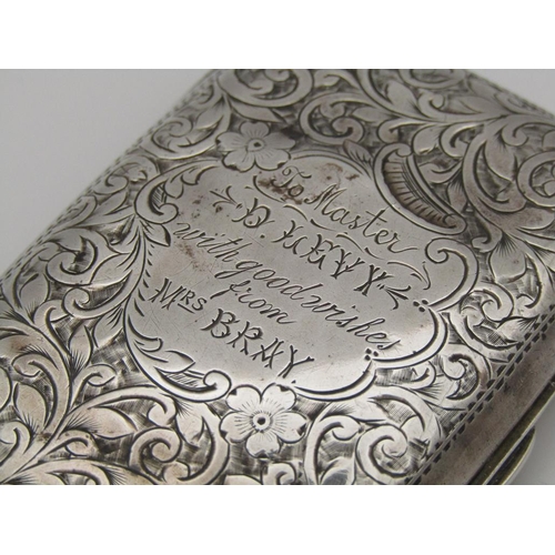 1610 - SILVER CIGARETTE CASE