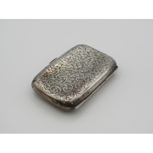 1610 - SILVER CIGARETTE CASE