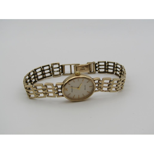 1619 - 9ct GOLD LADIES ACCURIST WATCH