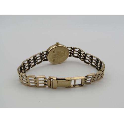 1619 - 9ct GOLD LADIES ACCURIST WATCH