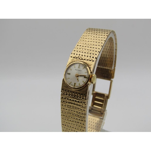 1628 - 9ct GOLD ROTARY LADIES WATCH