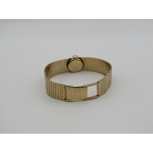 1628 - 9ct GOLD ROTARY LADIES WATCH