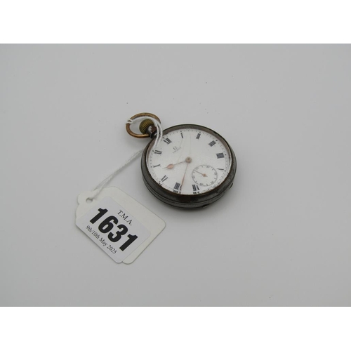 1631 - OMEGA STEEL CASED POCKET WATCH