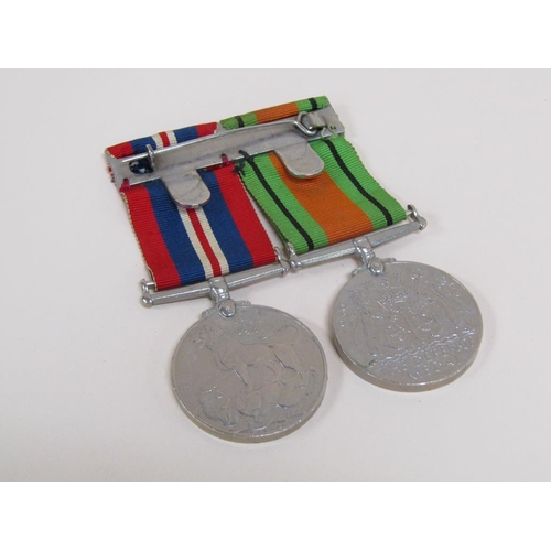 1644 - SILVER GILT AND ENAMEL MASONIC INSTITUTION FOR GIRLS MEDAL AND A GROUP OF TWO SECOND WORLD WAR MEDAL... 