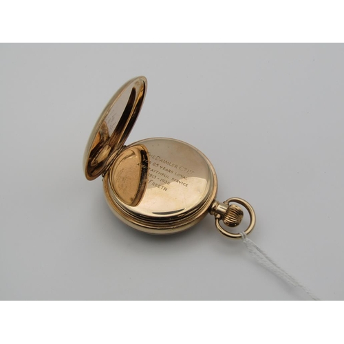 1645 - GOLD PLATED DENISON POCKET WATCH