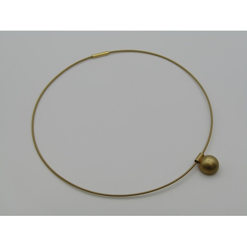 1647 - 18ct GOLD CITRINE SET PENDANT NECKLET