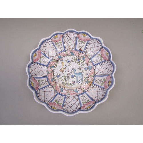 1954 - PORTUGUESE MAJOLICA DISH 32cms