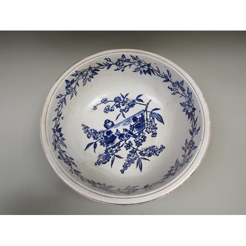 1967 - TRANSFER PRINTED WASH JUG AND BOWL A/F JUG 28cms