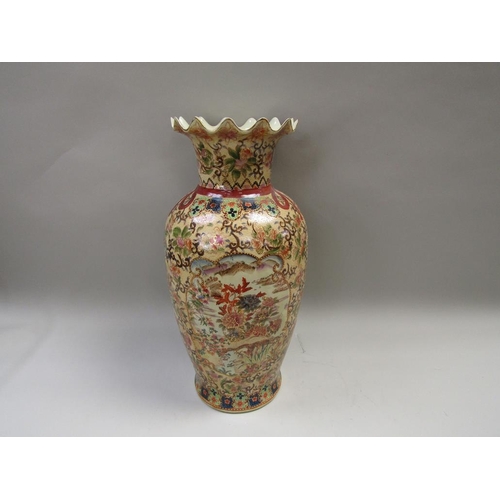 1977 - LARGE ORIENTAL BALUSTER VASE 61cms H