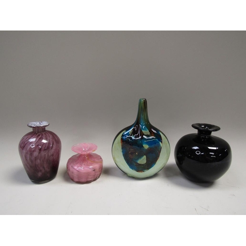 2001 - COLLECTION OF MDINA ART GLASS, LARGEST VASE 19cms
