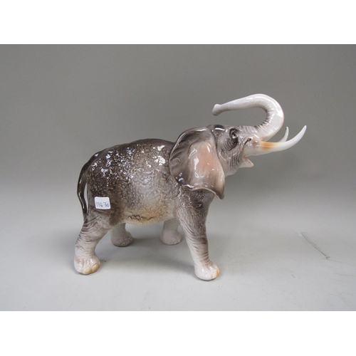 2008 - CERAMIC MODEL OF AN ELEPHANT 25cms H