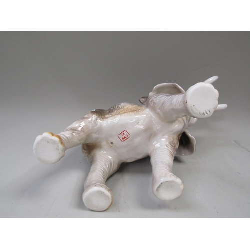 2008 - CERAMIC MODEL OF AN ELEPHANT 25cms H
