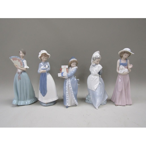 2010 - COLLECTION OF NAO FIGURES, LARGEST 28cms H