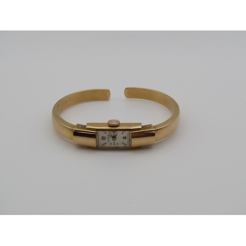 1622 - 18CT GOLD SINEX BANGLE WATCH