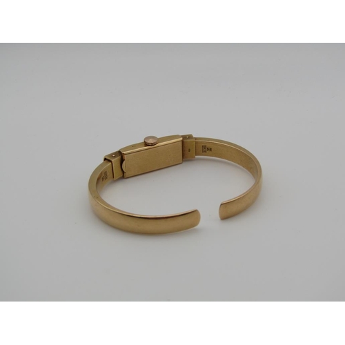 1622 - 18CT GOLD SINEX BANGLE WATCH