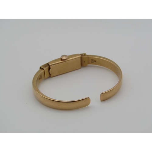 1622 - 18CT GOLD SINEX BANGLE WATCH
