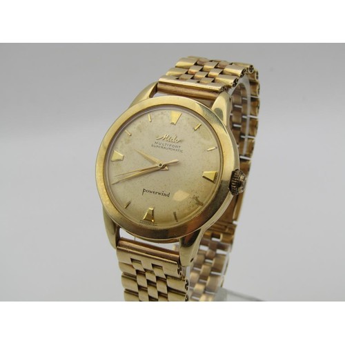 1631B - 14ct GOLD MIDO MULTIFORT SUPER AUTOMATIC POWER WIND GENTS WATCH