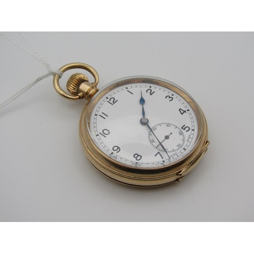 1645 - GOLD PLATED DENISON POCKET WATCH