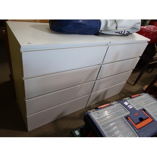 663 - TWO MODERN CHESTS OF DRAWERS