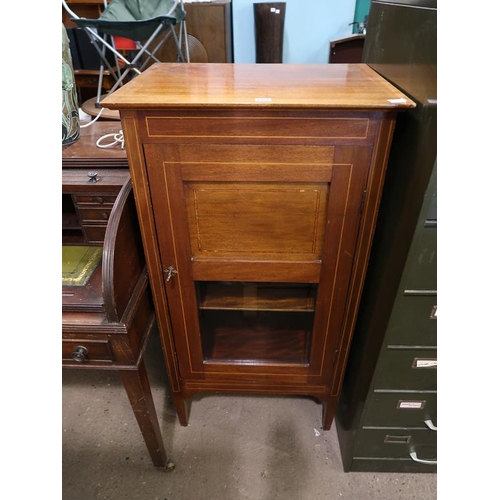 668 - EDWARDIAN INLAID CABINET