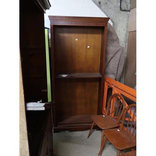 695 - MAHOGANY BOOKCASE