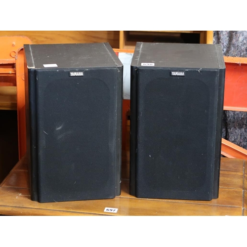 698 - TWO YAMAHA SPEAKERS