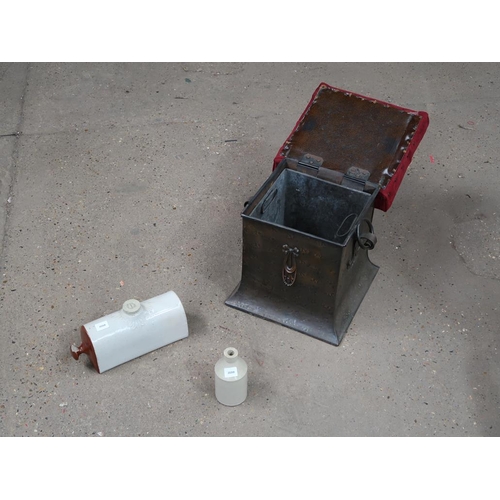 713 - DEMIJOHNS AND A COAL BOX