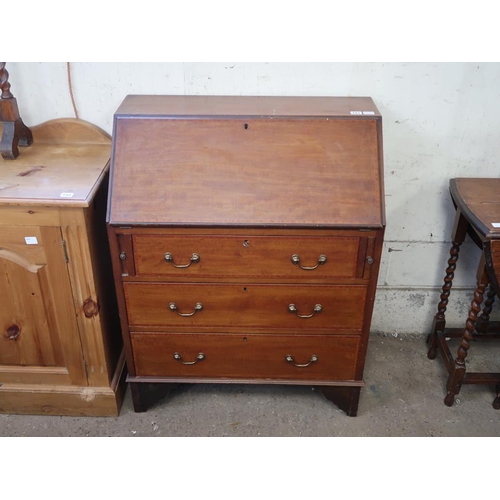721 - EDWARDIAN INLAID BUREAU