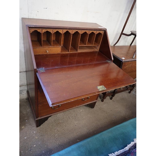 721 - EDWARDIAN INLAID BUREAU