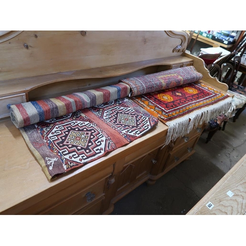 736 - TWO ORIENTAL RUGS