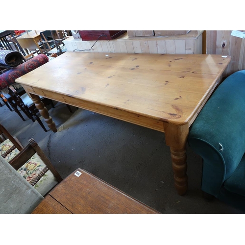 743 - LARGE PINE TABLE