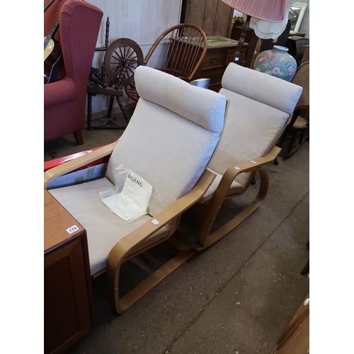 778 - TWO MODERN ARMCHAIRS