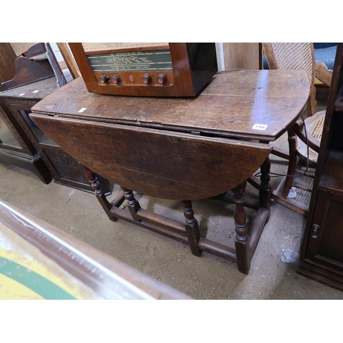 798 - 18c OAK GATELEG TABLE