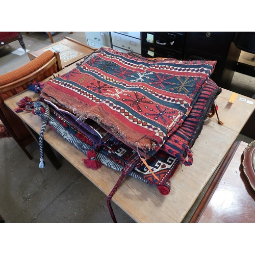 821 - EIGHT SADDLEBAGS