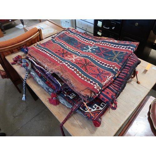 821 - EIGHT SADDLEBAGS