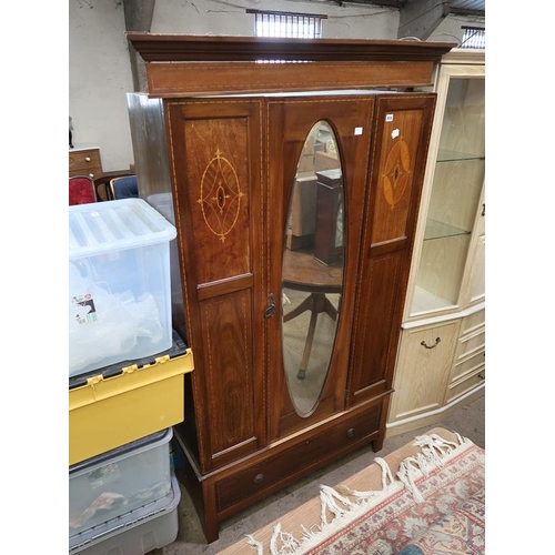 832 - EDWARDIAN WARDROBE