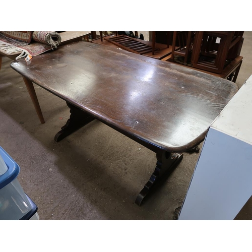 836 - ERCOL REFECTORY TABLE