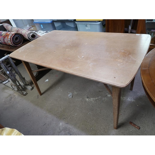 838 - OAK DINING TABLE