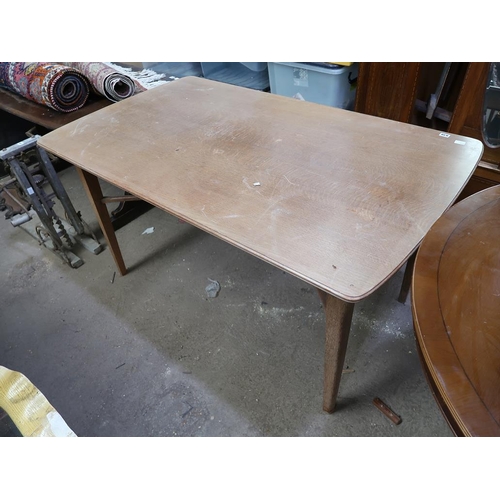 838 - OAK DINING TABLE