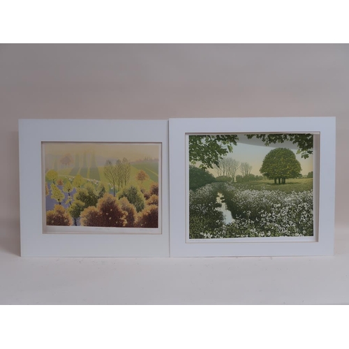 1373 - TWO UNFRAMED COLOURED PRINTS BY KENNETH LEE & LINDA KING