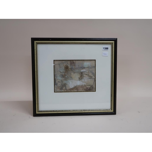 1386 - MONO BD (FOR BERNARD DUNSTAN) - EARLY  SUMMER MORNING, PASTEL, F/G 22CM X 16CM