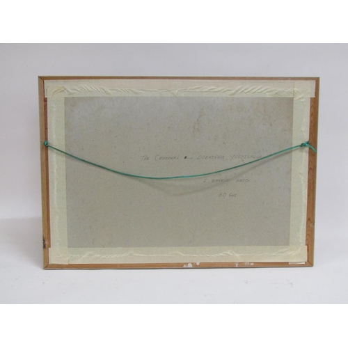 1310A - J BARRIE HASTE - THE CATHEDRAL YUGOSLAVIA, SIGNED WATERCOLOUR, F/G, 43CM X 68CM