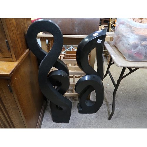 932 - TWO AFRICAN STONE SCULPTURES